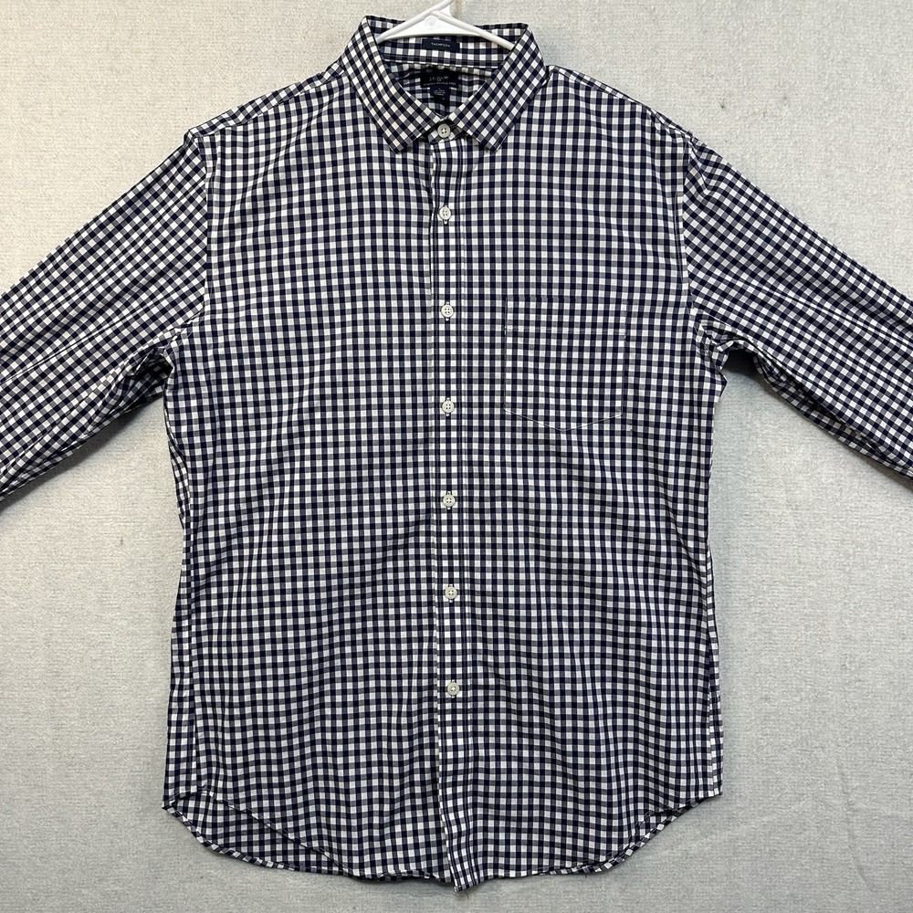 J.Crew Thompson Stretch Wrinkle‎ Free Button Down Shirt Mens Large 16-16½ Plaid